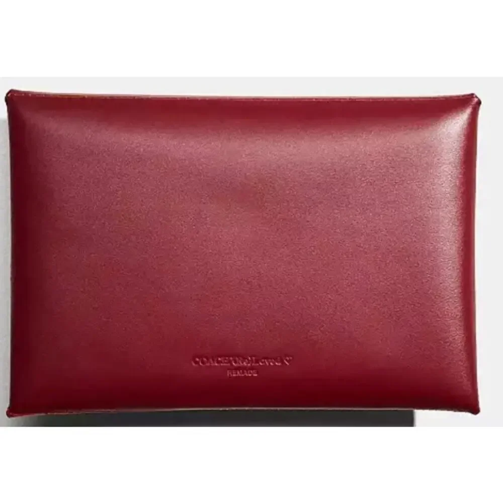 COACH - Remade Colorblock Large Pouch RED
